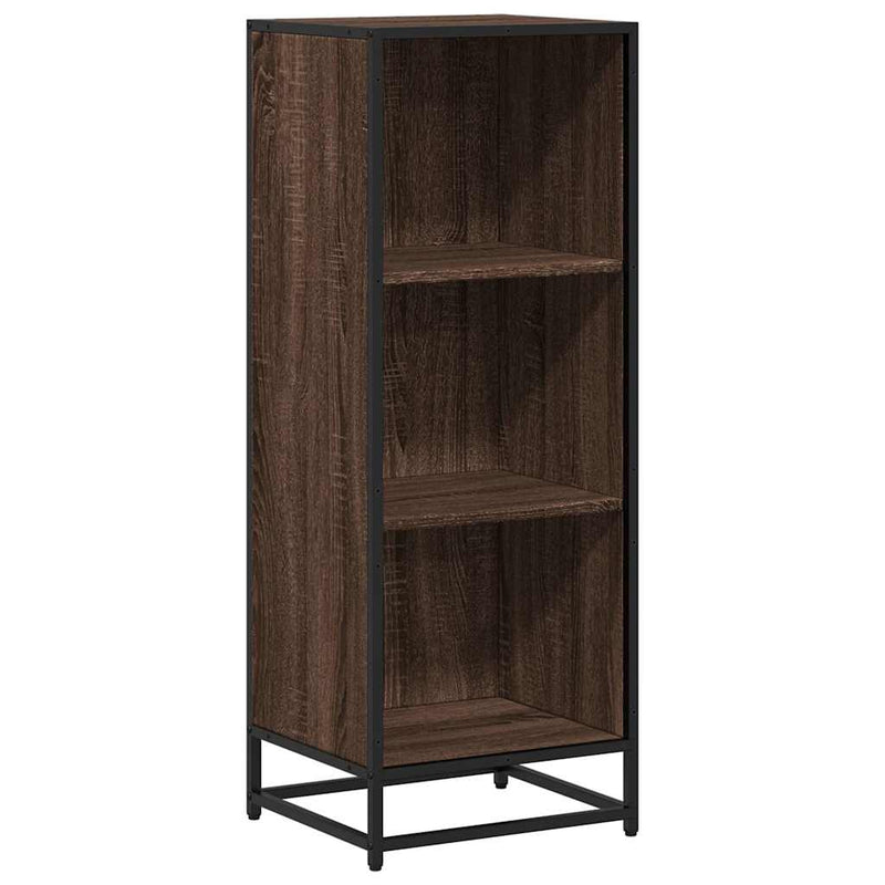 vidaXL barna tölgyszínű szerelt fa könyvszekrény 40x35x107,5 cm