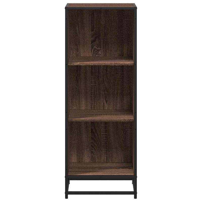 vidaXL barna tölgyszínű szerelt fa könyvszekrény 40x35x107,5 cm