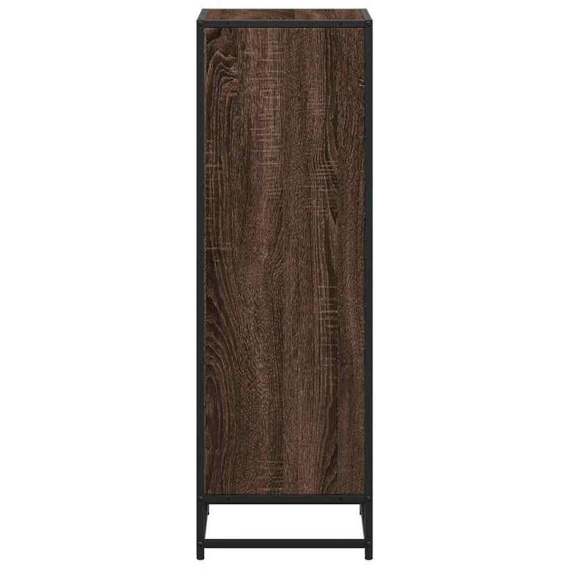 vidaXL barna tölgyszínű szerelt fa könyvszekrény 40x35x107,5 cm