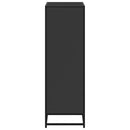 vidaXL fekete forgácslap könyvszekrény 60x35x107,5 cm