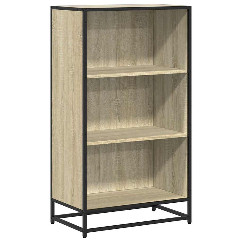 vidaXL sonoma tölgyszínű szerelt fa könyvszekrény 60x35x107,5 cm