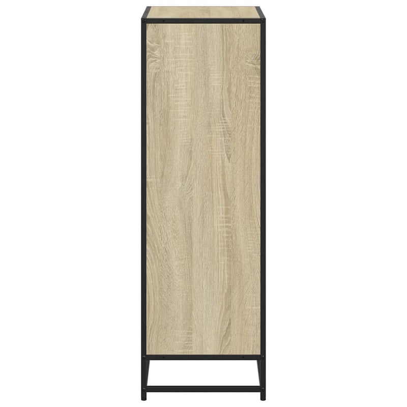 vidaXL sonoma tölgyszínű szerelt fa könyvszekrény 60x35x107,5 cm