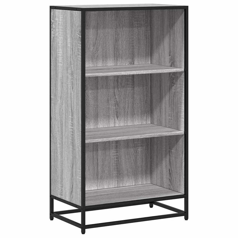 vidaXL szürke sonoma színű szerelt fa könyvszekrény 60x35x107,5 cm
