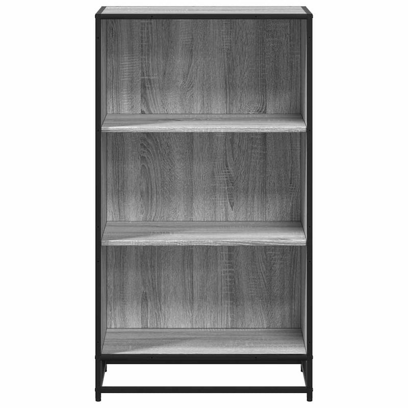 vidaXL szürke sonoma színű szerelt fa könyvszekrény 60x35x107,5 cm