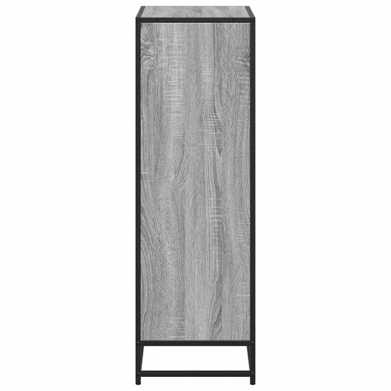 vidaXL szürke sonoma színű szerelt fa könyvszekrény 60x35x107,5 cm