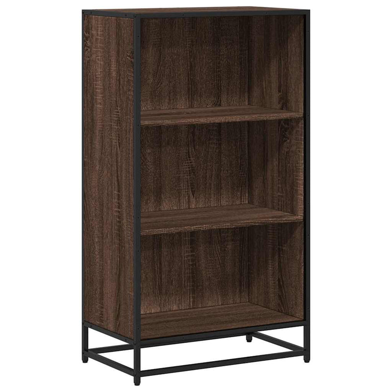 vidaXL barna tölgyszínű szerelt fa könyvszekrény 60x35x107,5 cm