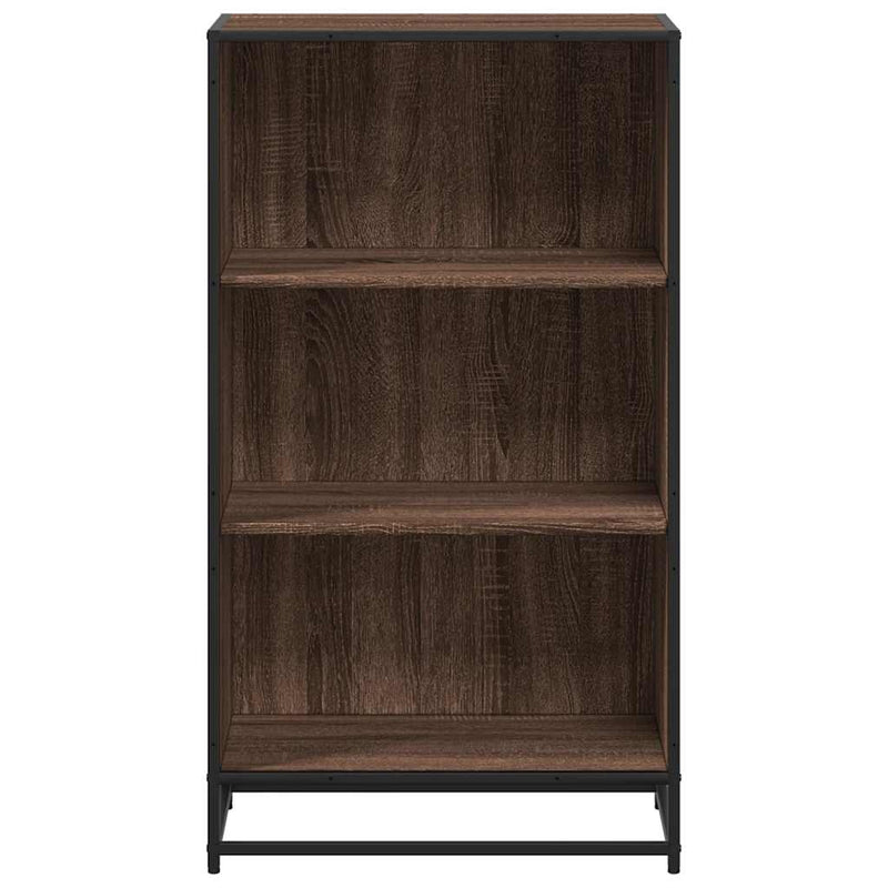 vidaXL barna tölgyszínű szerelt fa könyvszekrény 60x35x107,5 cm