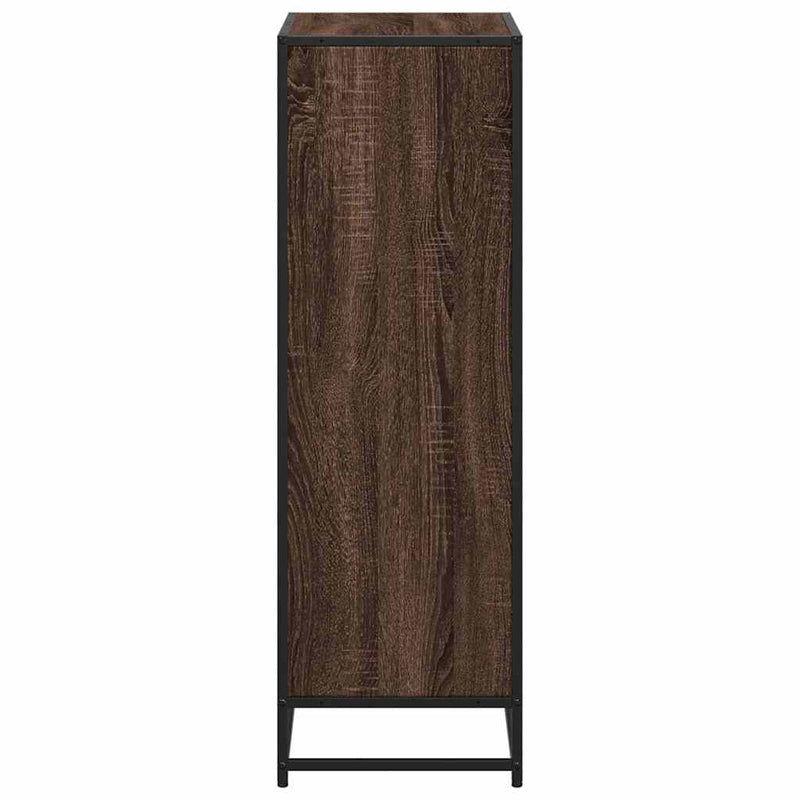 vidaXL barna tölgyszínű szerelt fa könyvszekrény 60x35x107,5 cm