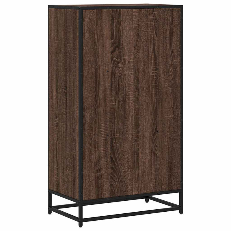 vidaXL barna tölgyszínű szerelt fa könyvszekrény 60x35x107,5 cm