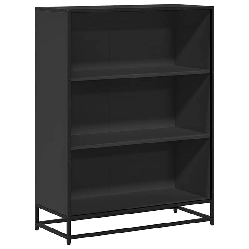 vidaXL fekete szerelt fa könyvszekrény 80,5x35x107,5 cm