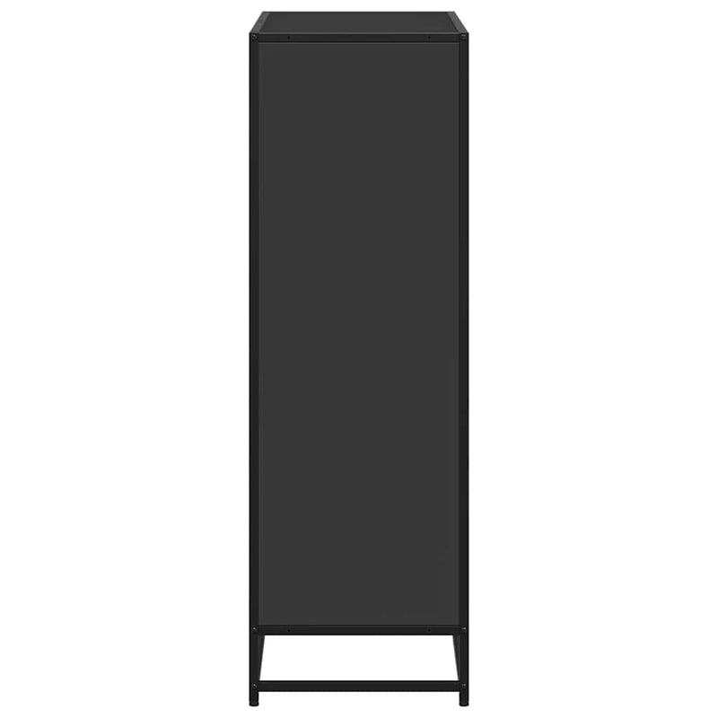 vidaXL fekete szerelt fa könyvszekrény 80,5x35x107,5 cm