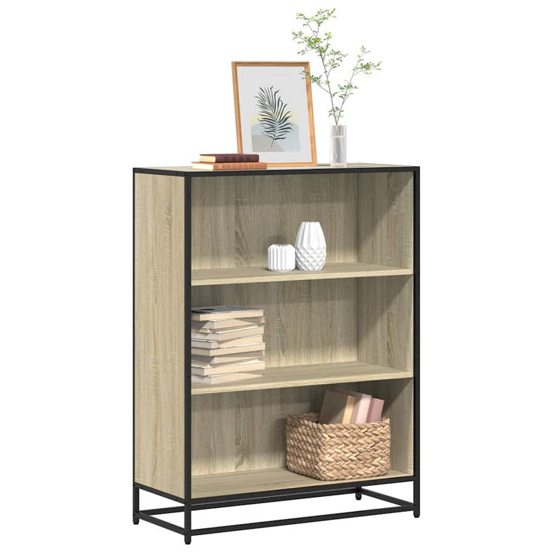 vidaXL sonoma tölgy színű szerelt fa könyvszekrény 80,5x35x107,5 cm