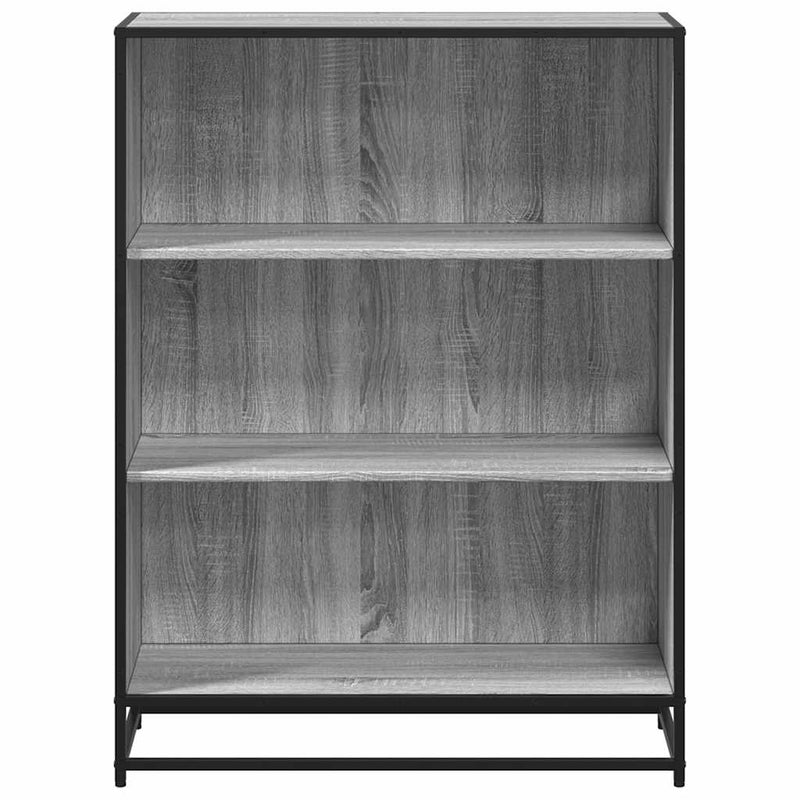 vidaXL szürke sonoma színű szerelt fa könyvszekrény 80,5x35x107,5 cm