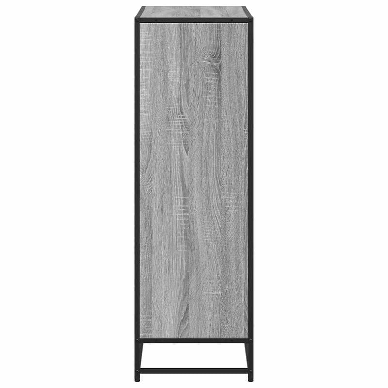 vidaXL szürke sonoma színű szerelt fa könyvszekrény 80,5x35x107,5 cm