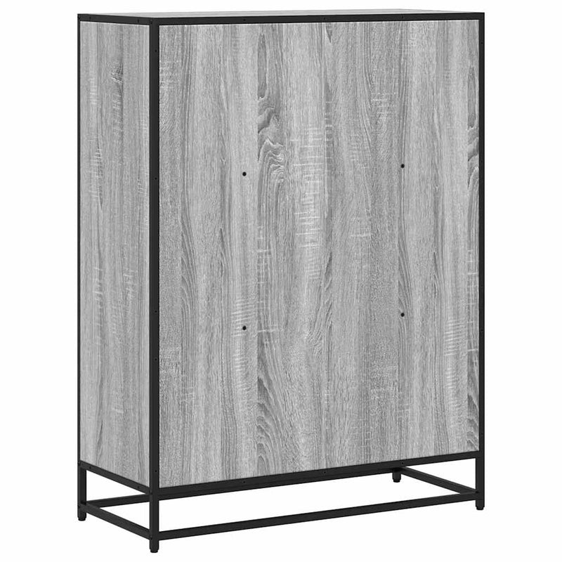 vidaXL szürke sonoma színű szerelt fa könyvszekrény 80,5x35x107,5 cm