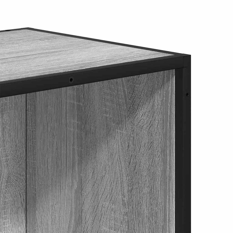 vidaXL szürke sonoma színű szerelt fa könyvszekrény 80,5x35x107,5 cm