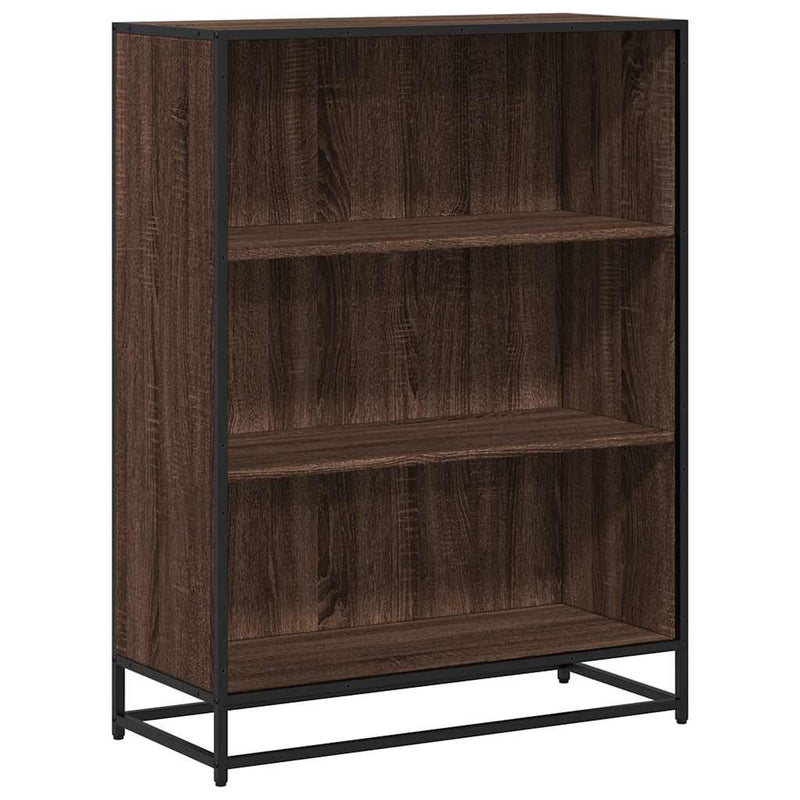 vidaXL barna tölgyszínű szerelt fa könyvszekrény 80,5x35x107,5 cm