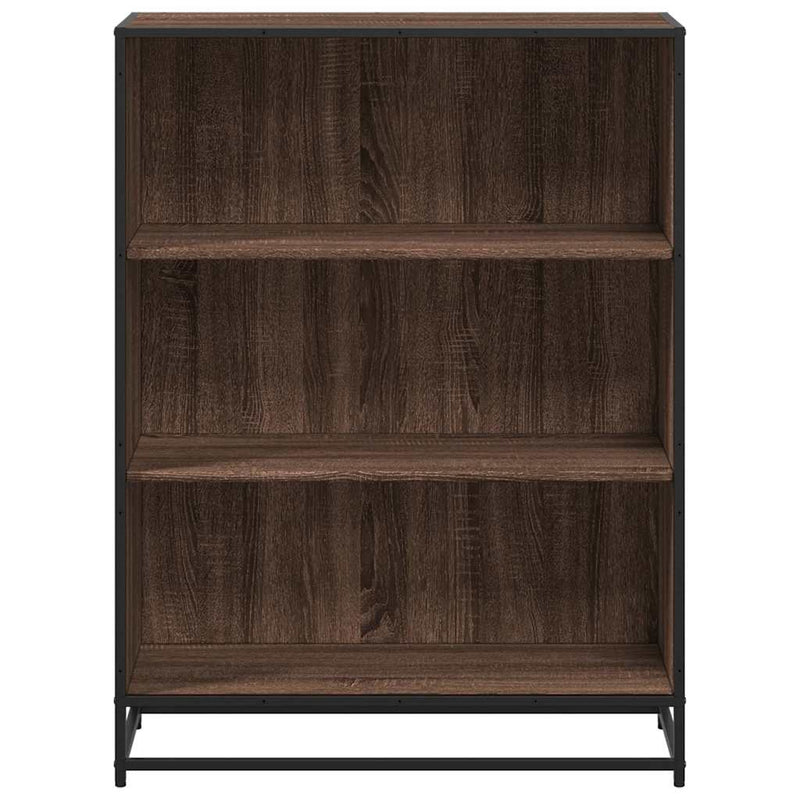 vidaXL barna tölgyszínű szerelt fa könyvszekrény 80,5x35x107,5 cm