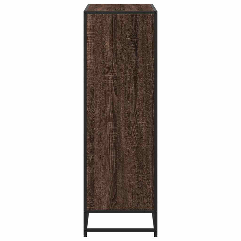 vidaXL barna tölgyszínű szerelt fa könyvszekrény 80,5x35x107,5 cm