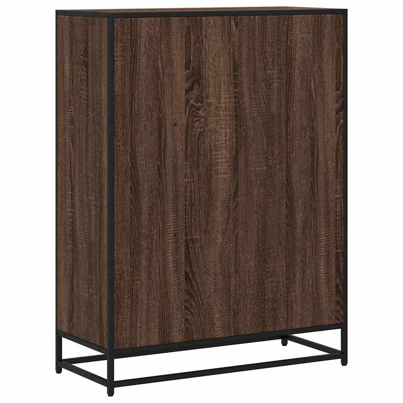 vidaXL barna tölgyszínű szerelt fa könyvszekrény 80,5x35x107,5 cm