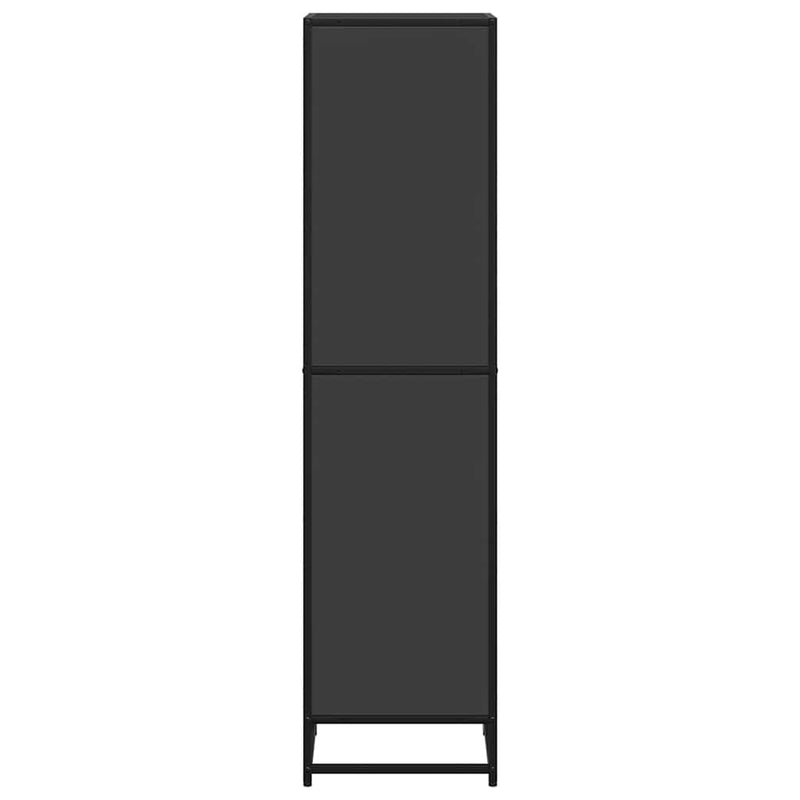 vidaXL fekete szerelt fa könyvszekrény 40x35x139 cm