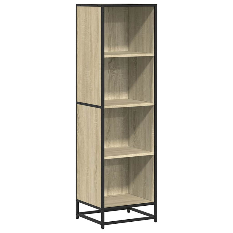 vidaXL sonoma színű szerelt fa könyvszekrény 40x35x139 cm