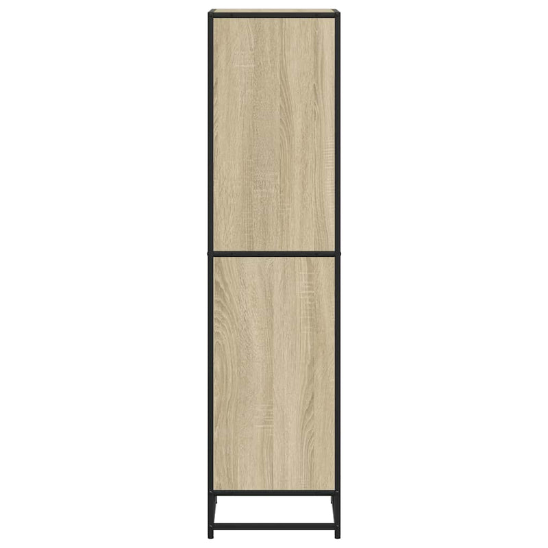 vidaXL sonoma színű szerelt fa könyvszekrény 40x35x139 cm