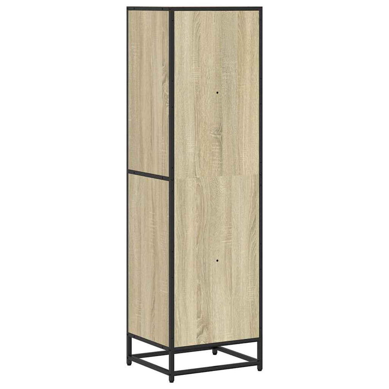 vidaXL sonoma színű szerelt fa könyvszekrény 40x35x139 cm