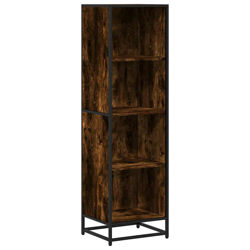 vidaXL füstös tölgy színű szerelt fa könyvszekrény 40x35x139 cm