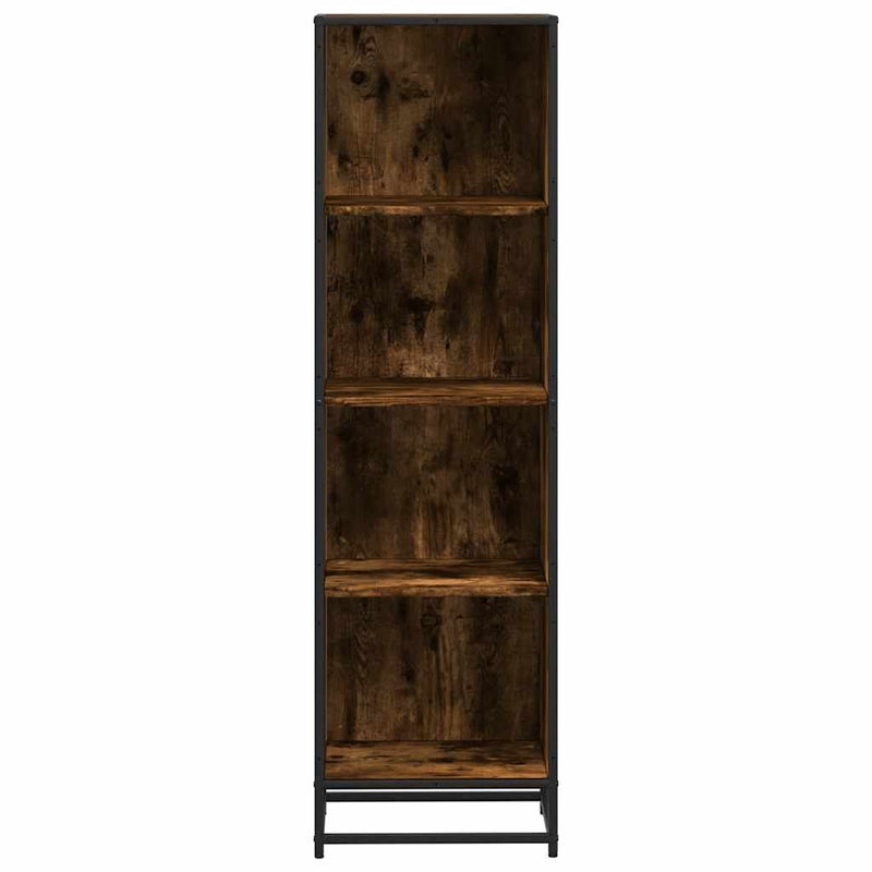 vidaXL füstös tölgy színű szerelt fa könyvszekrény 40x35x139 cm
