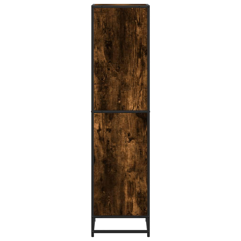 vidaXL füstös tölgy színű szerelt fa könyvszekrény 40x35x139 cm
