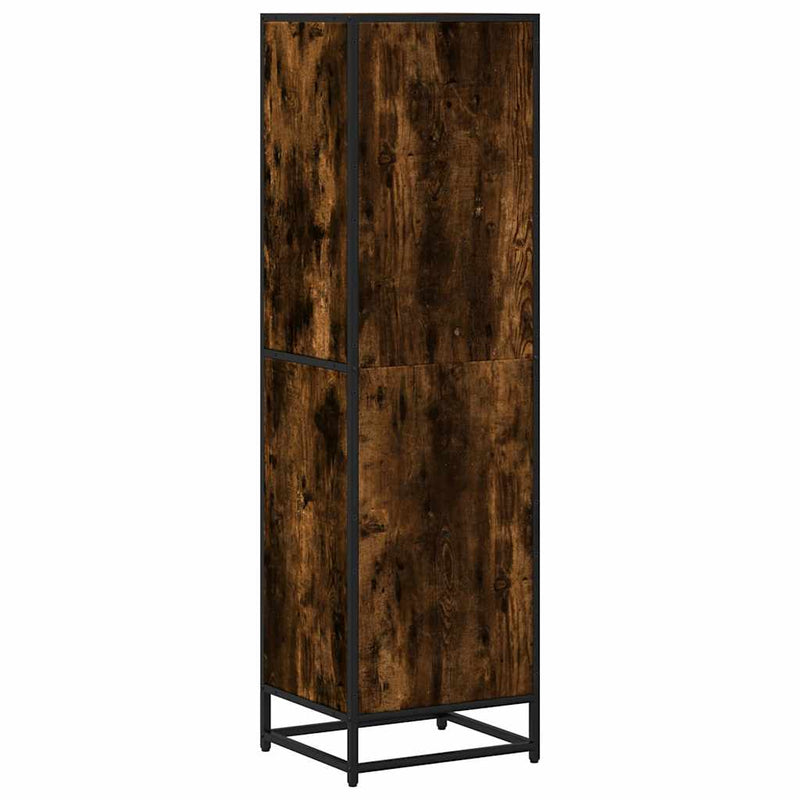 vidaXL füstös tölgy színű szerelt fa könyvszekrény 40x35x139 cm