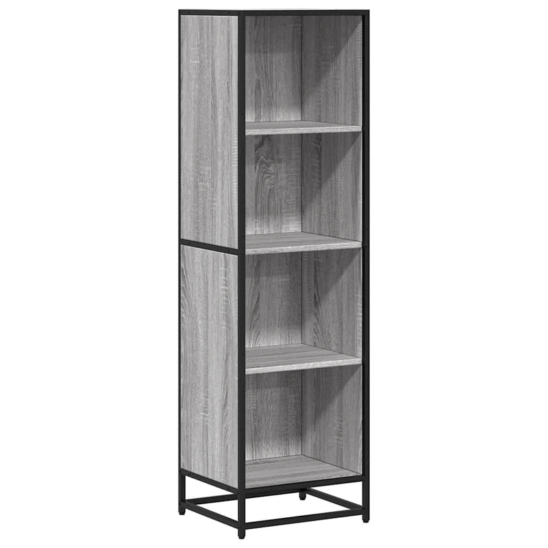vidaXL szürke sonoma színű szerelt fa könyvszekrény 40x35x139 cm
