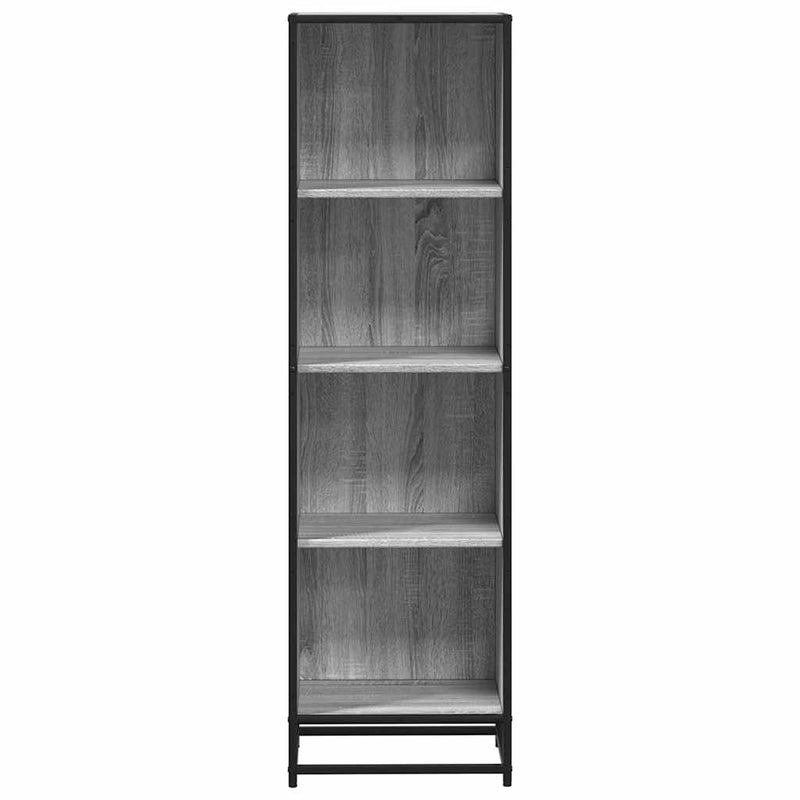 vidaXL szürke sonoma színű szerelt fa könyvszekrény 40x35x139 cm