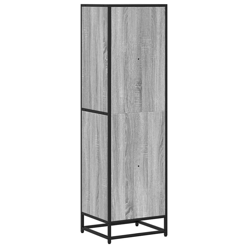 vidaXL szürke sonoma színű szerelt fa könyvszekrény 40x35x139 cm