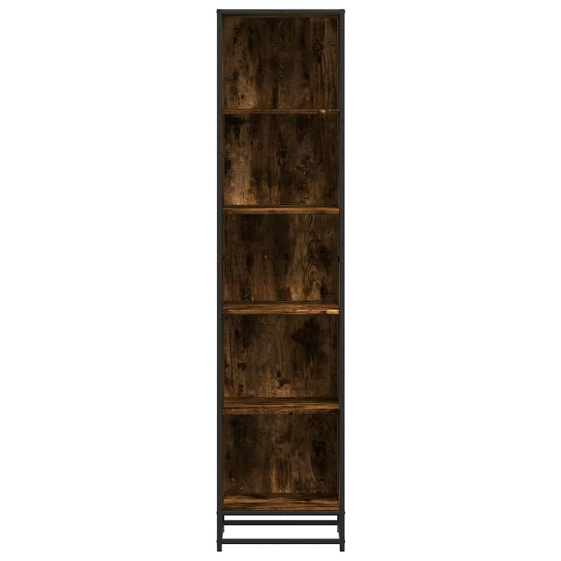 vidaXL füstös tölgy színű szerelt fa könyvszekrény 40x35x170,5 cm