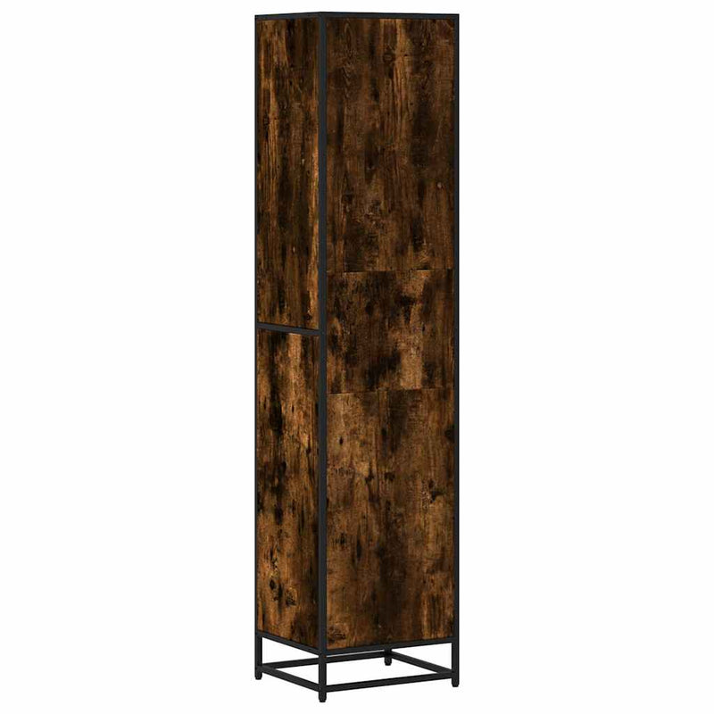 vidaXL füstös tölgy színű szerelt fa könyvszekrény 40x35x170,5 cm