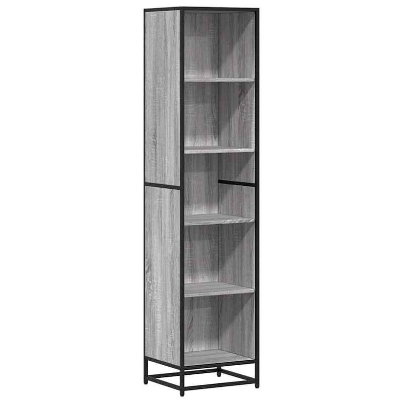 vidaXL szürke sonoma színű szerelt fa könyvszekrény 40x35x170,5 cm