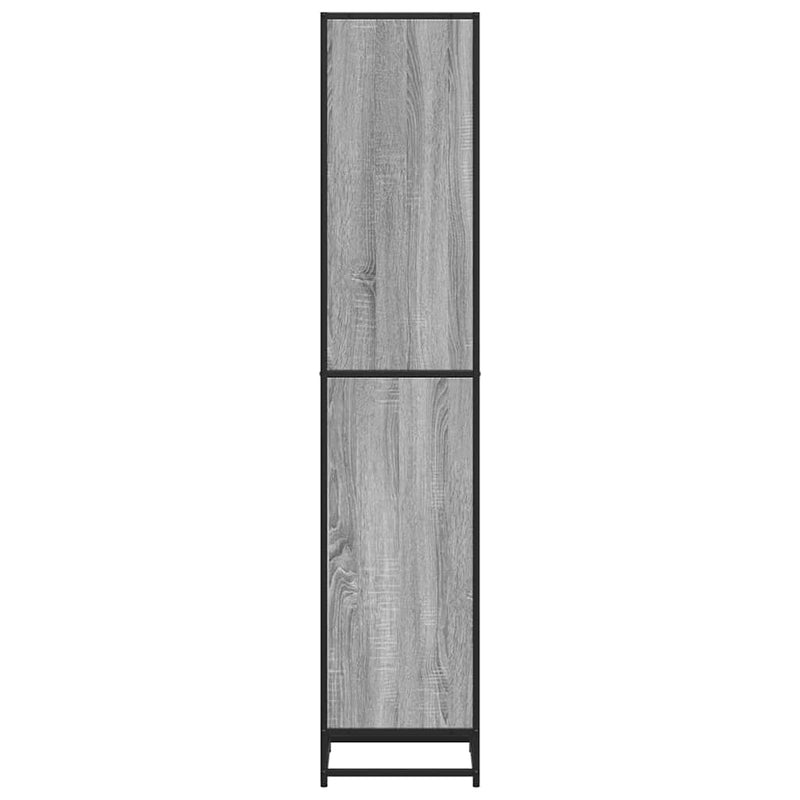 vidaXL szürke sonoma színű szerelt fa könyvszekrény 40x35x170,5 cm