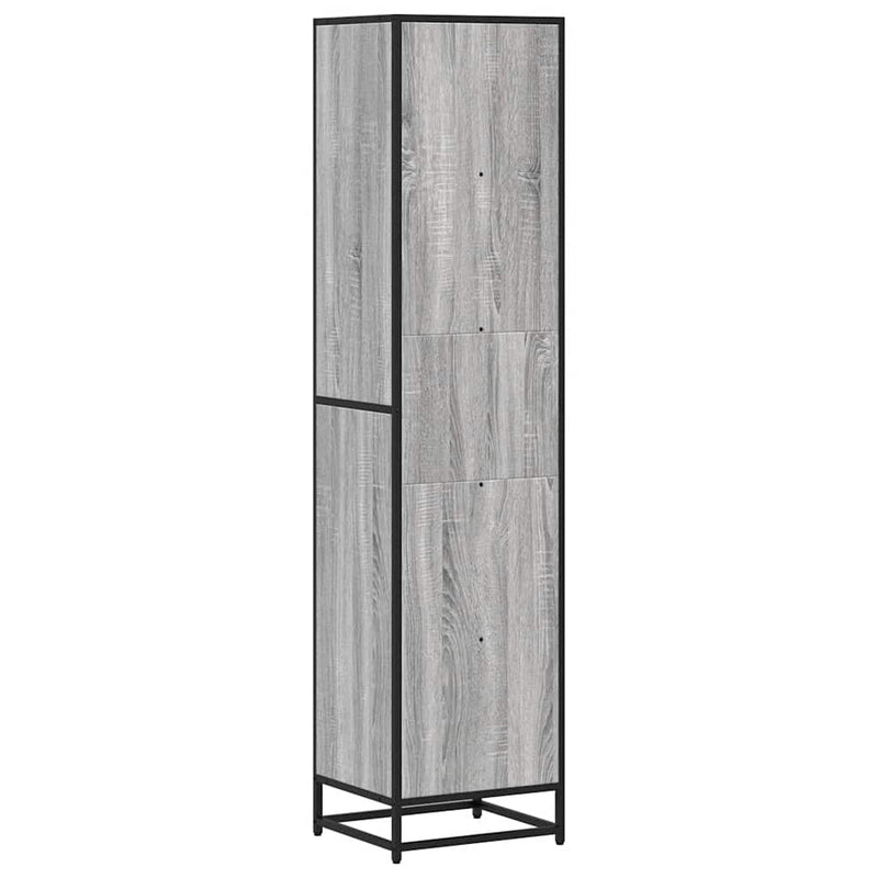 vidaXL szürke sonoma színű szerelt fa könyvszekrény 40x35x170,5 cm