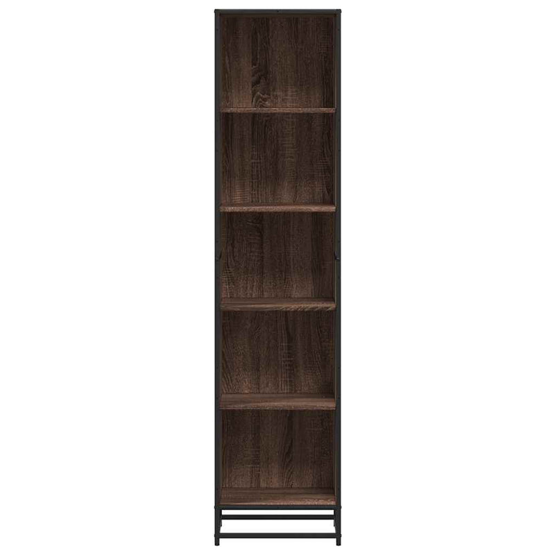 vidaXL barna tölgyszínű szerelt fa könyvszekrény 40x35x170,5 cm
