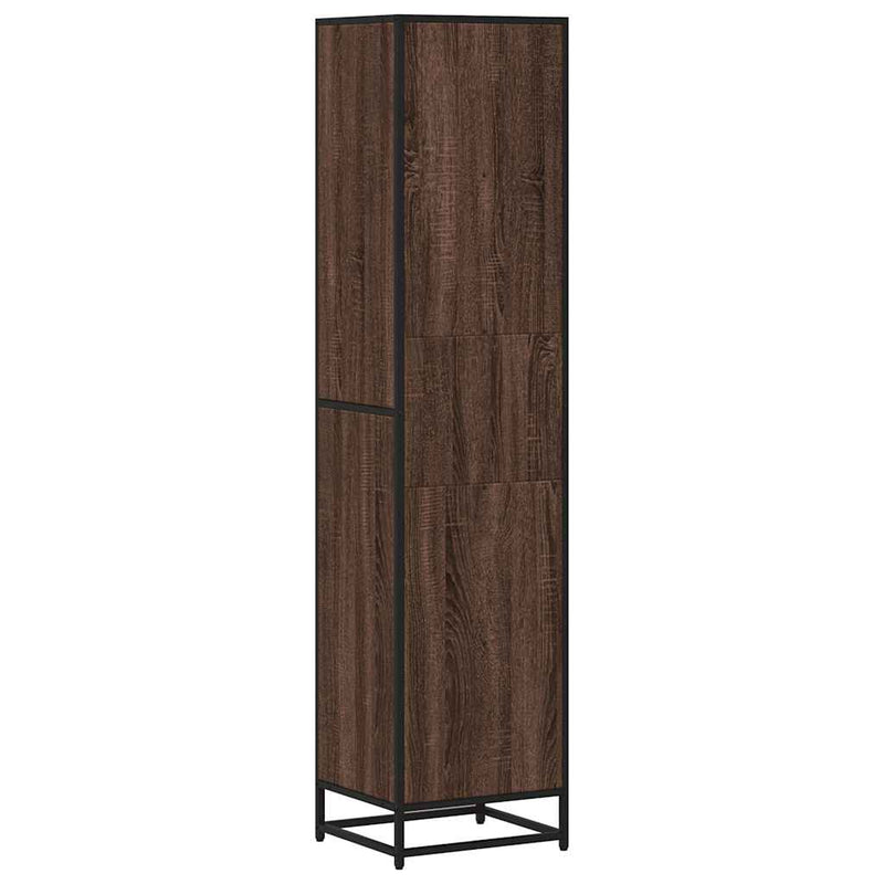 vidaXL barna tölgyszínű szerelt fa könyvszekrény 40x35x170,5 cm
