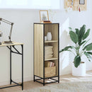 vidaXL sonoma tölgyszínű szerelt fa könyvszekrény 33,5x33x107,5 cm