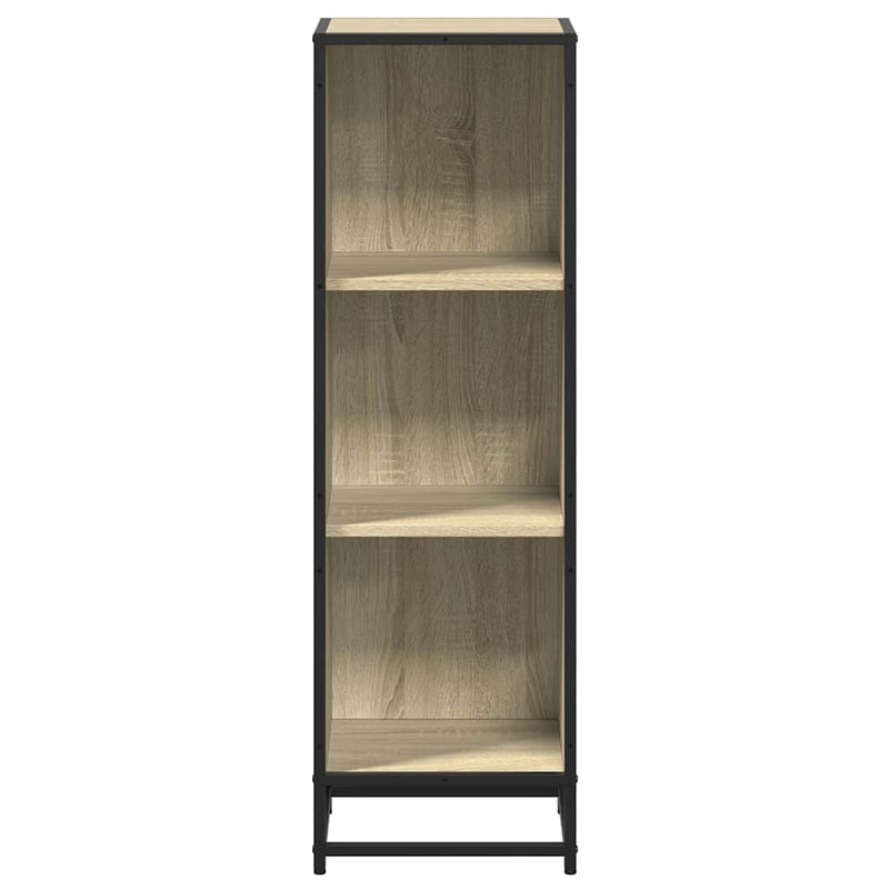 vidaXL sonoma tölgyszínű szerelt fa könyvszekrény 33,5x33x107,5 cm
