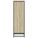 vidaXL sonoma tölgyszínű szerelt fa könyvszekrény 33,5x33x107,5 cm