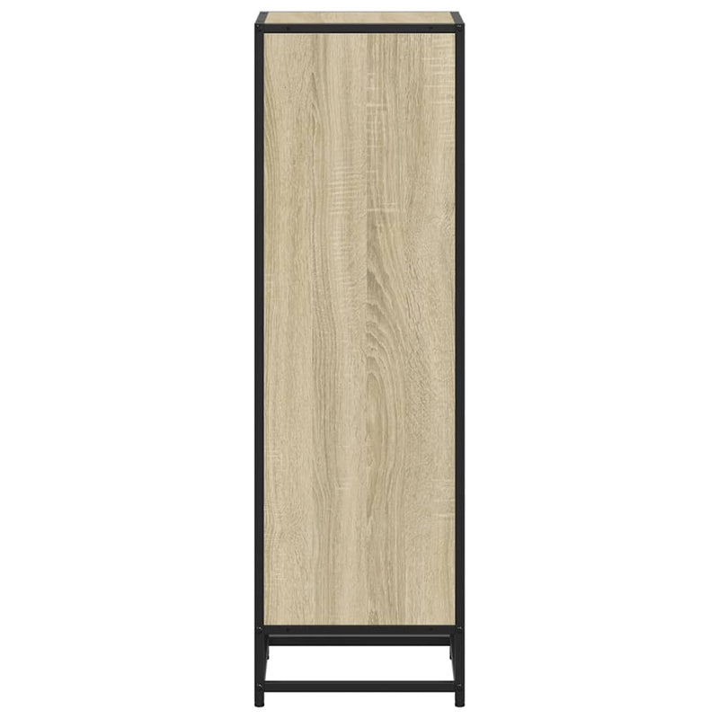 vidaXL sonoma tölgyszínű szerelt fa könyvszekrény 33,5x33x107,5 cm