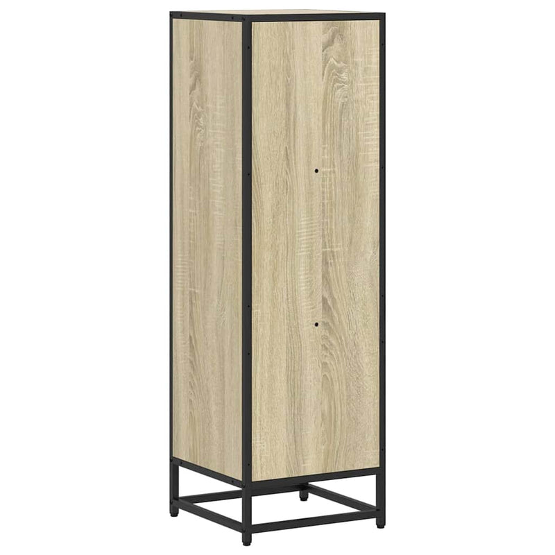 vidaXL sonoma tölgyszínű szerelt fa könyvszekrény 33,5x33x107,5 cm