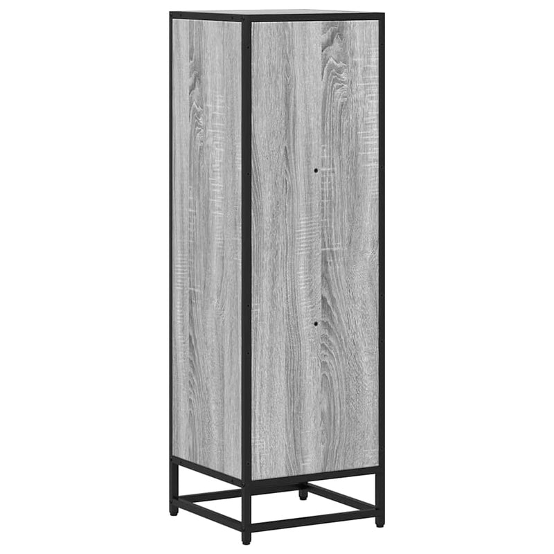 vidaXL szürke sonoma színű szerelt fa könyvszekrény 33,5x33x107,5 cm