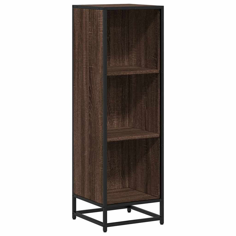 vidaXL Könyves szekrény füstölt tölgy 33,5x33x107,5 cm Gépelt fa