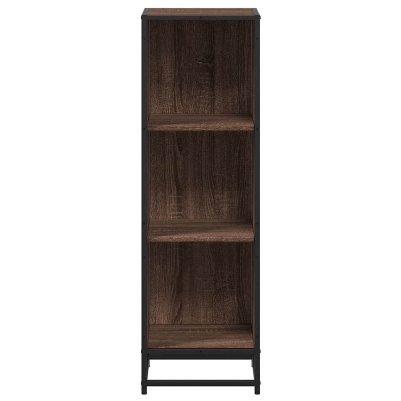 vidaXL Könyves szekrény füstölt tölgy 33,5x33x107,5 cm Gépelt fa